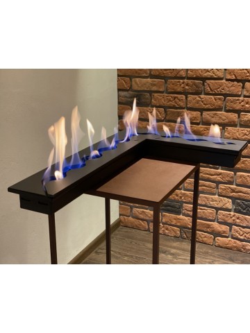 CORNER L 700 - Brûleur/Insert au bioéthanol à encastrer d'angle