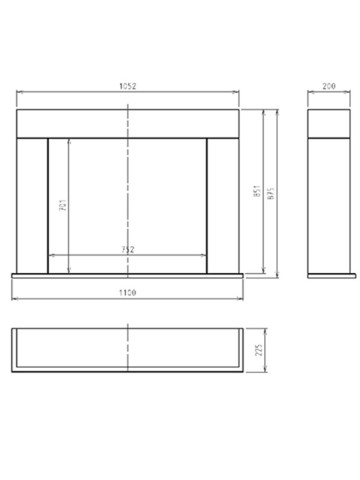 scheda SIMPLE INPORTAL 2 - Biocamino Freestanding Da Pavimento Camino A Bioetanolo
