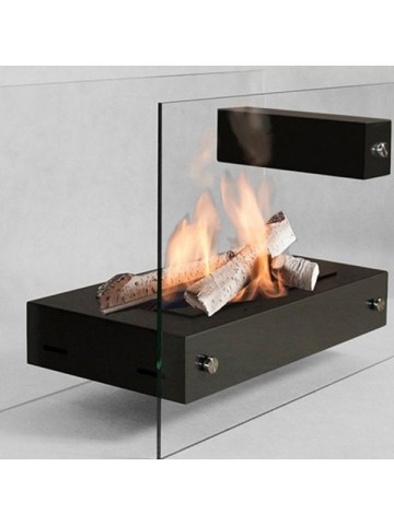 APO GLASS-B - Freestanding floor bio-fireplace in various colours