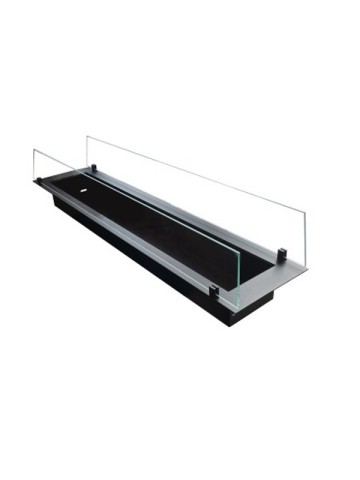 FALA 900/160 - Insert bioéthanol avec vitre de protection Brûleur Encastré Avec Récipient de Sécurité