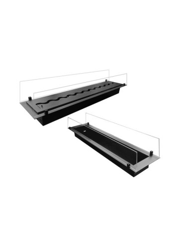FALA 900/160 - Inserto A Bioetanolo con vetri protettivi Bruciatore da Incasso Con Contenitore Di Sicurezza.