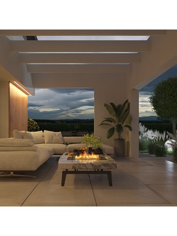 BLACK BURNER - Biocamino a bioetanolo da incasso 800