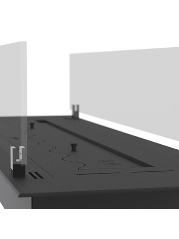 BLACK BURNER - Biocamino a bioetanolo da incasso 800